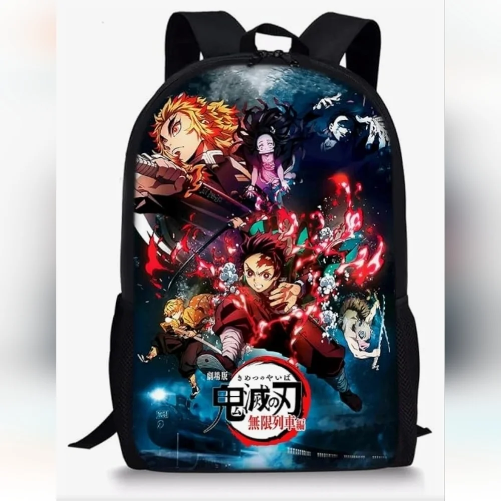 NIB Deamon‎ slayer anime backpack, lunchbag and pencil case set